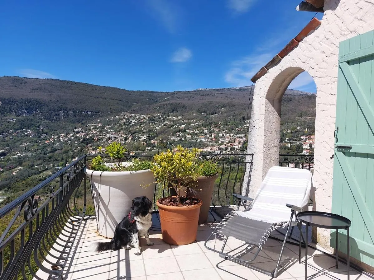 Charmant Haut De Villa Chateauneuf-Grasse 度假居